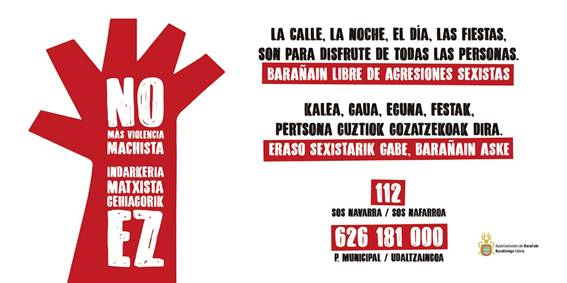 CAMPAÑA PREVENTIVA POR UNAS FIESTAS EN IGUALDAD, LIBRES DE AGRESIONES SEXISTAS